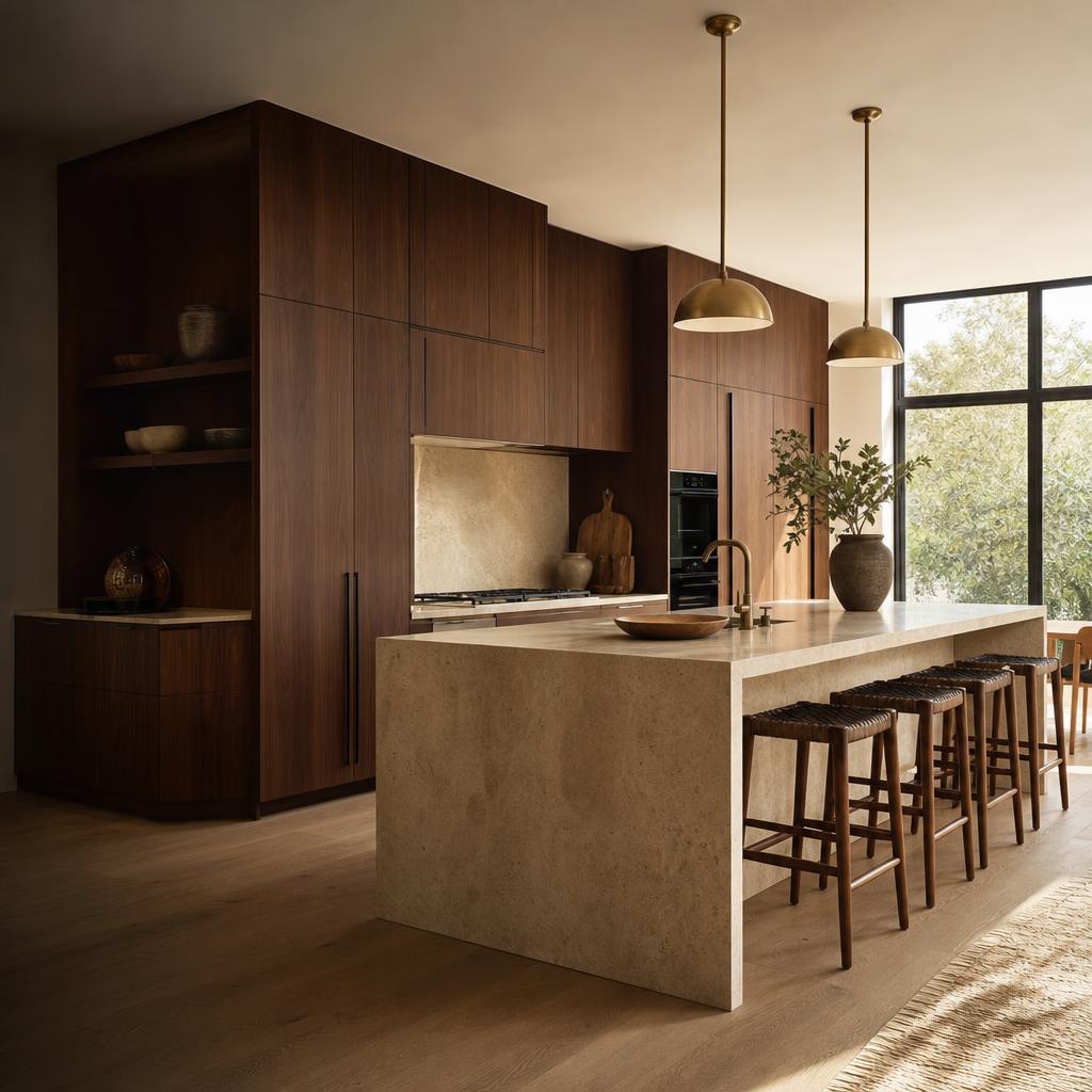 Illustrative large kitchen